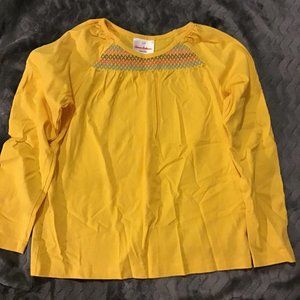 Hanna Andersson 120 yellow cotton shirt